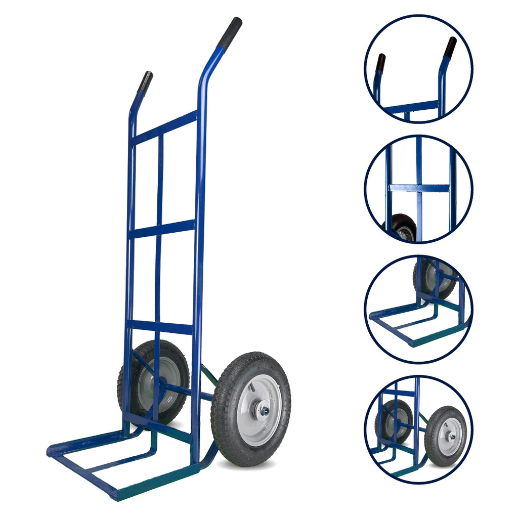 Carrinho De Cargas ArmazÉM Transporte 350kg Azul ReforÇAdo em Oferta na Shopee