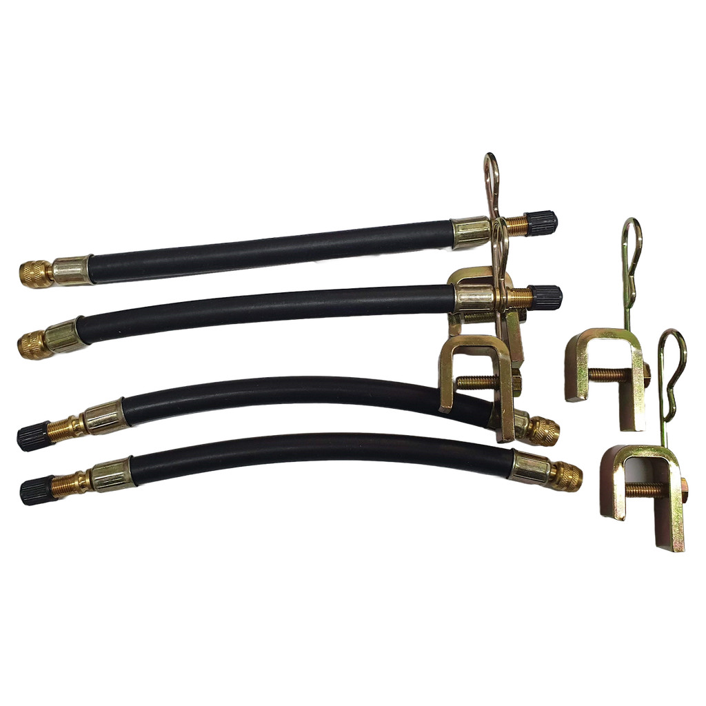 4 Prolongador Extensão Flexível P/ Pneus 210mm + Suportes Alta Resistência Vedação Segura Original