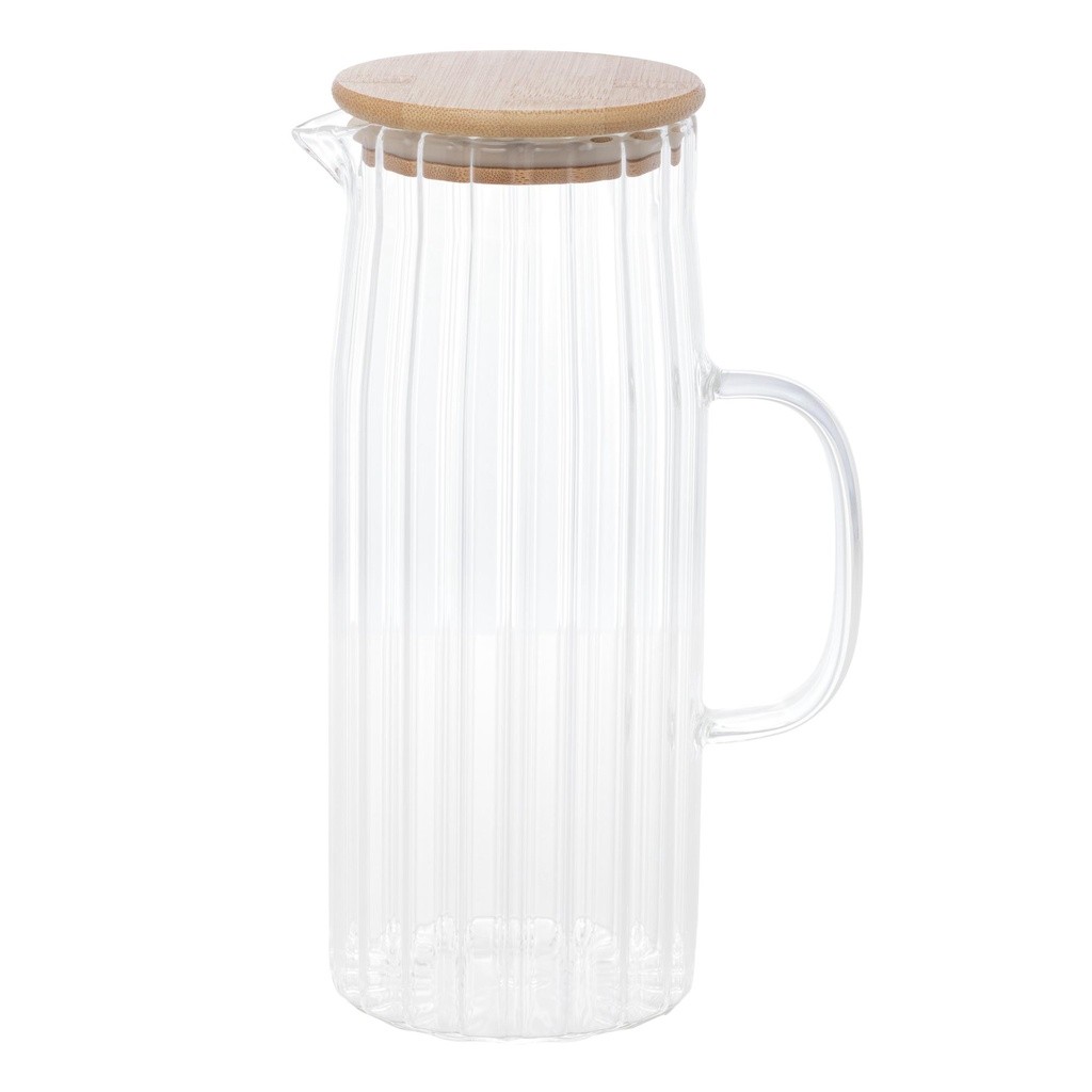 Jarra de Vidro Borossilicato com Tampa em Bambu Wolf 1,1l
