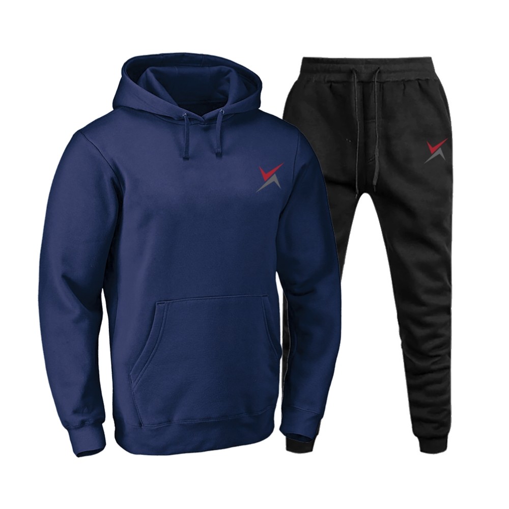 Conjunto Blusa Casaco Calça Moleton Extreme Marinho