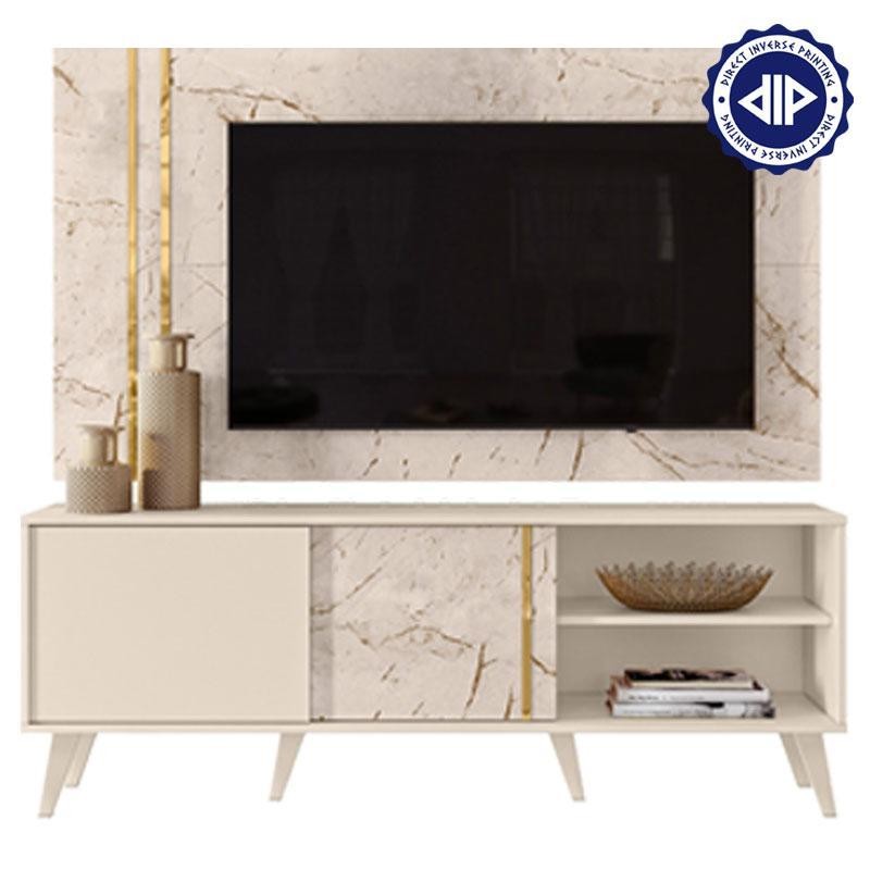Rack Bancada e Painel para TV Cronos Calacata Off White – Madetec em Oferta na Shopee
