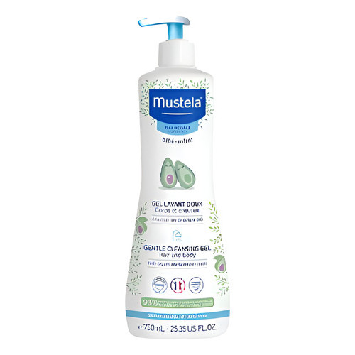 Mustela 750 Ml Gel Lavante Bebê Corpo E Cabelo Orgânico