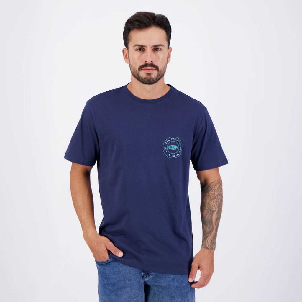 Camiseta Hurley Supply Marinho em Oferta na Shopee