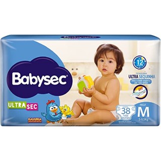 Fralda Babysec Ultrasec Galinha Pintadinha - Tam. M - 38un em Oferta na Shopee