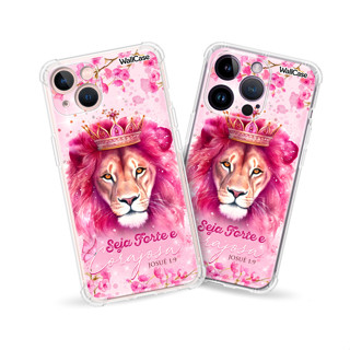 Capinha de Celular WF71 Leão Seja Forte e Corajosa Para iPhone 7 8 11 12 13 14 15 16E 17 Se Xr Xs Pro Max em Oferta na Shopee