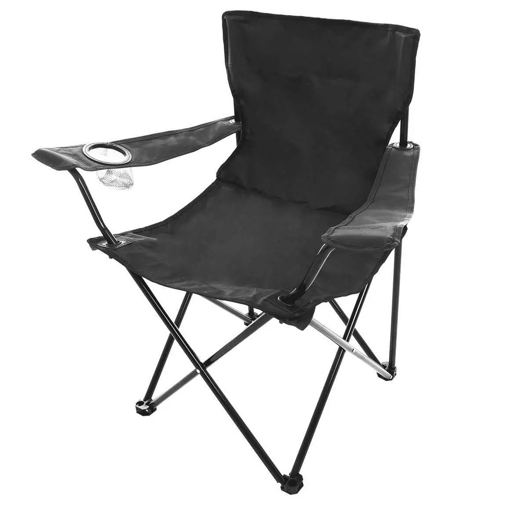 Cadeira Dobrável Comfort Plus Com Apoio de Braço e Porta Copos Kala Para Praia Pesca Camping - Home & Living