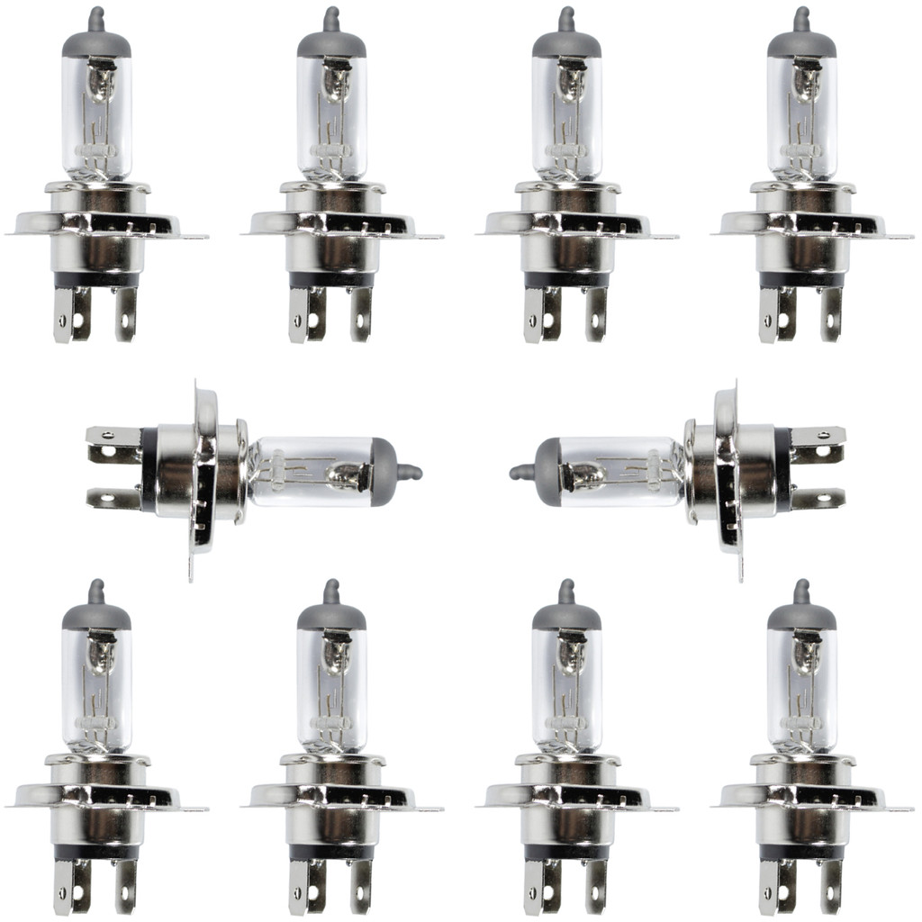 Kit 10 Lâmpada farol H4 35W moto carro CG CG150 CB300 CG160 XR DT180 Vblade XR250 Tornado