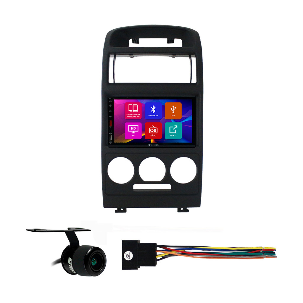 Kit Multimidia 7 Pol Astra Ar Analogico 1998 1999 00 A 10 2011 2012 Android Auto Carplay Qa+ 2 Din Preto Espelhamento em Oferta na Shopee