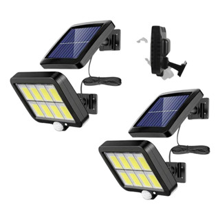 Kit 2 Luminária Solar 120led Cob Sensor Presença 3 Funções em Oferta na Shopee