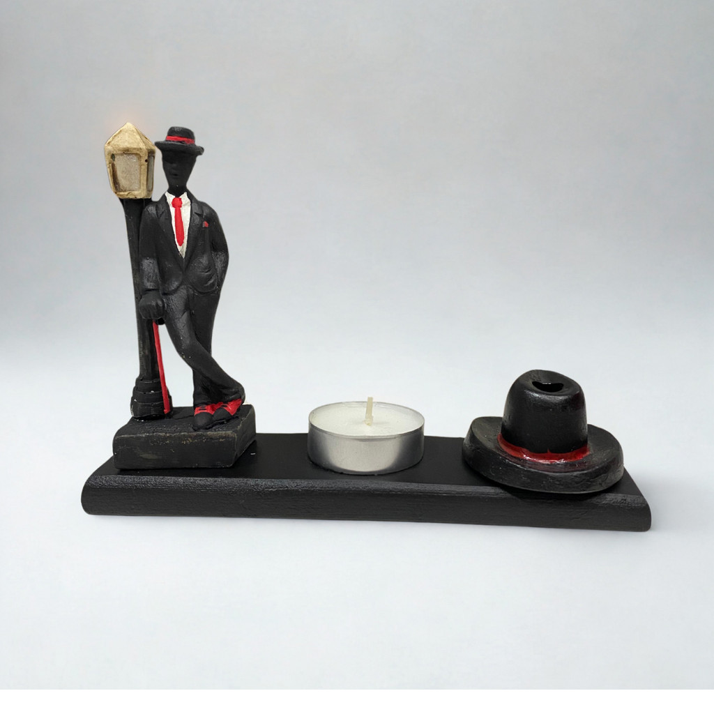 Kit Ofertório Zé Pelintra Malandro de Luz Resina 17 cm