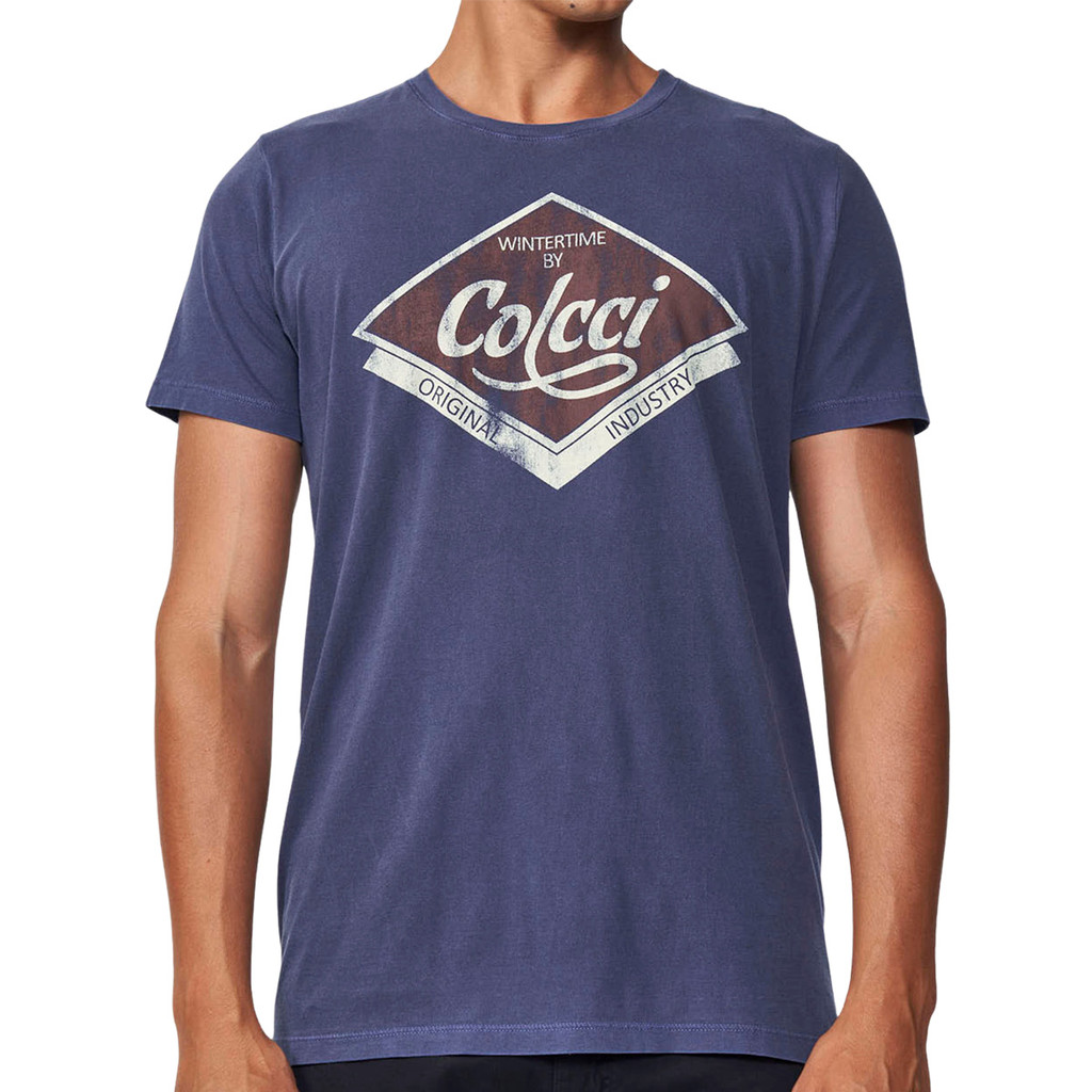 Camiseta Colcci Masculina Reta Com Estampa Frontal