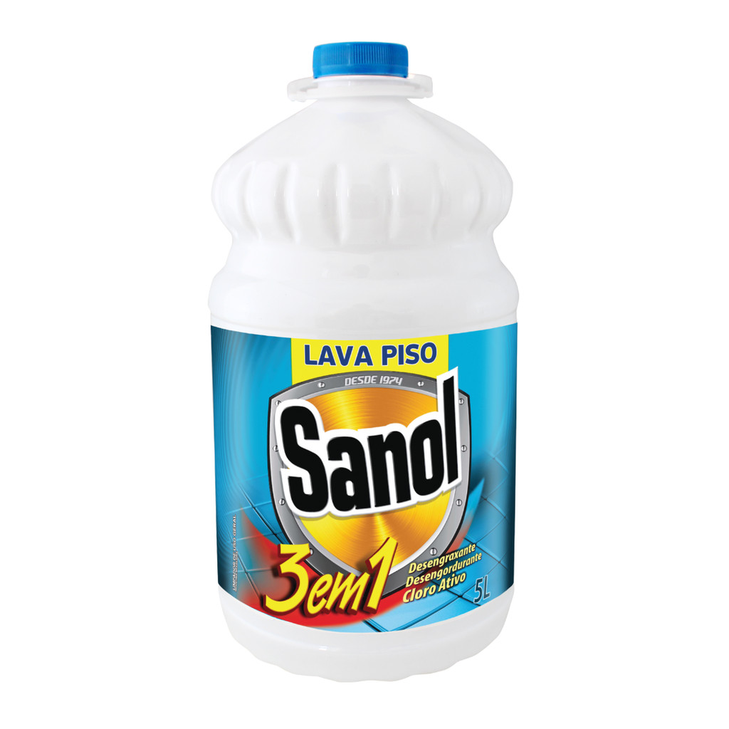 Lava Pisos 3 em 1 5L Sanol em Oferta na Shopee