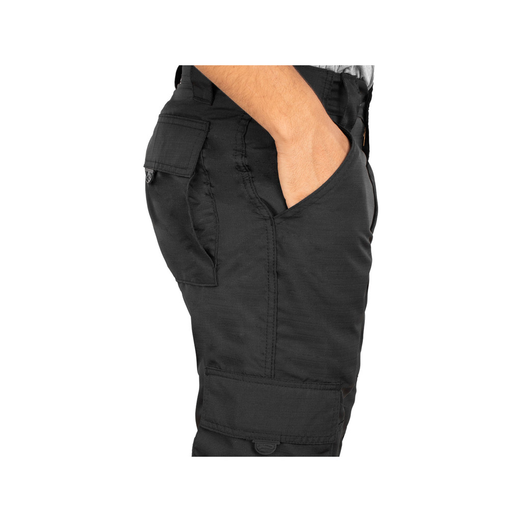 CALÇA TATICA C REGULAGEM NA CINTURA PESCA AIRSOFT SEGURANÇA VIGILANTE SECA FÁCIL PRETA BARATA