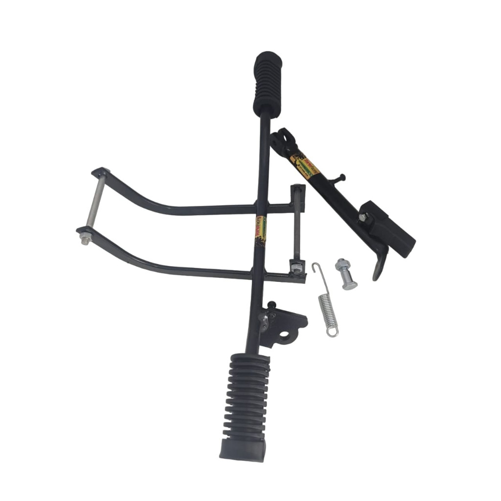 kit Estribo Especial Fixação No Quadro Com Cavalete e Borrachas (berço) ML Turuna Today Cg 125 83 a 99