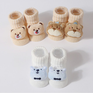 Bebê Dos Desenhos Animados Meias Elásticas De Malha Recém-Nascido Suprimentos Pequeno Urso Boneca Bichinhos 3D