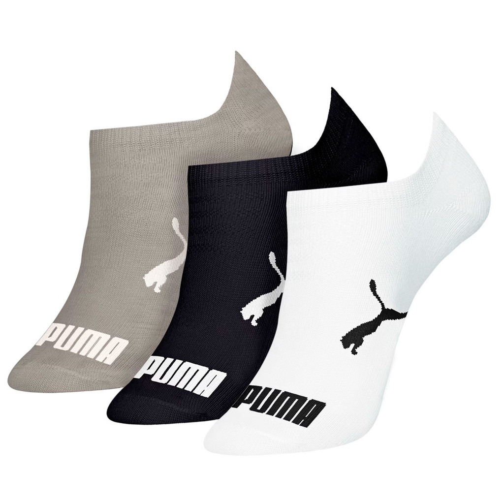 Kit com 3 Meias Sapatilha Esportiva Invisível Algodão Puma