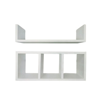 Kit 2 Peças Nicho Prateleira Mdf Branco Para Banheiro Organizador c\Divisórias em Oferta na Shopee