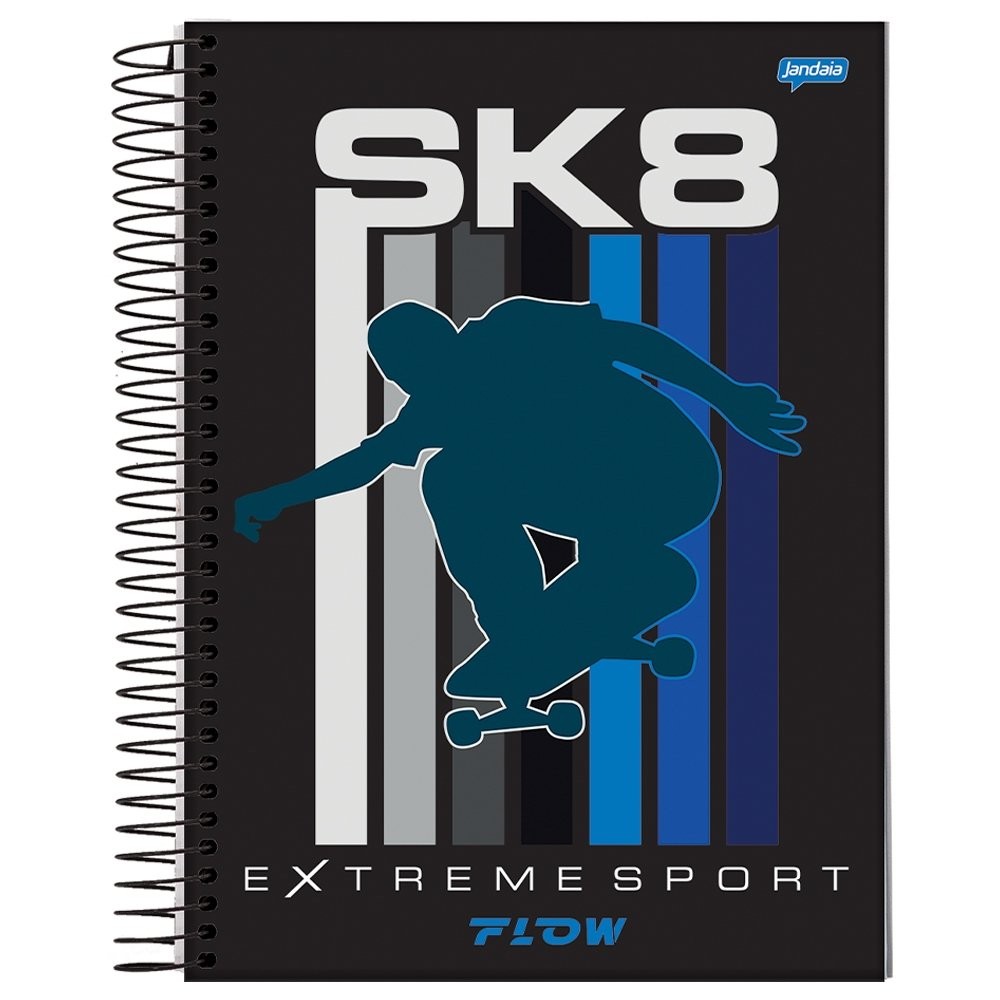 Caderno Espiral Jandaia Universitário Capa Dura Flow 1 Matéria 80 Folhas - Embalagem com 4 Unidades em Oferta na Shopee