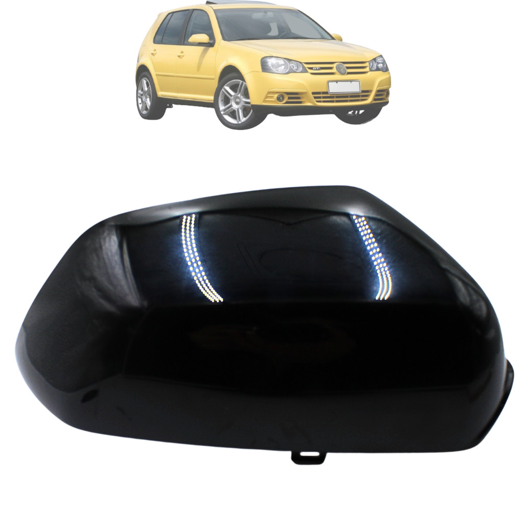 Capa Retrovisor Golf 2007 2008 2009 2010 2011 Com Furo Para Pisca Original Metagal