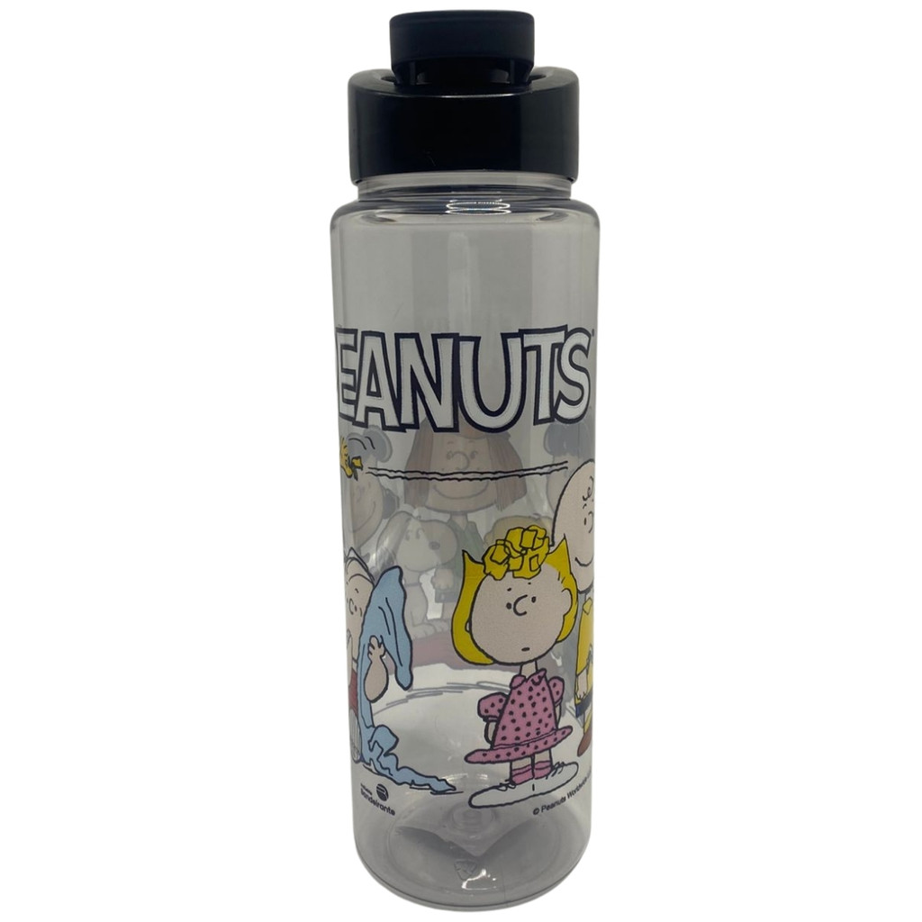 Garrafa Garrafinha de Água Infantil Squeeze Turma Do Snoopy 750ml Transparente Bandeirante em Oferta na Shopee