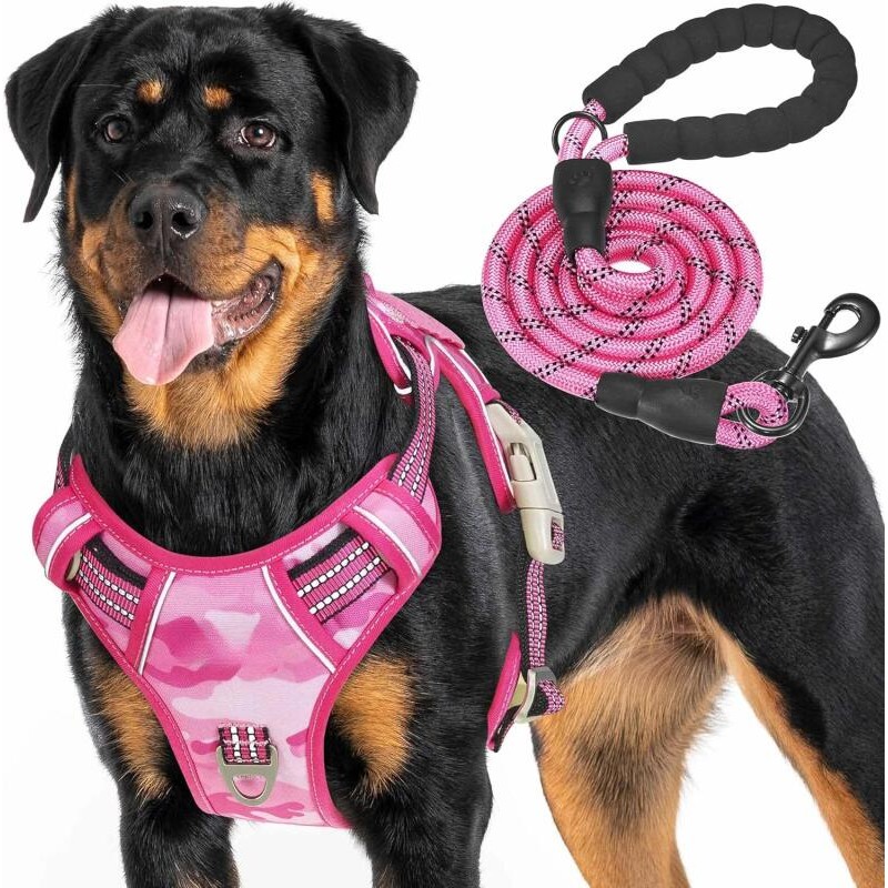 Arnês Tático Personalizado com Nomes e Texto para Cães Grandes, Arnês Ajustável Antipuxão para Animais de Estimação, Ref