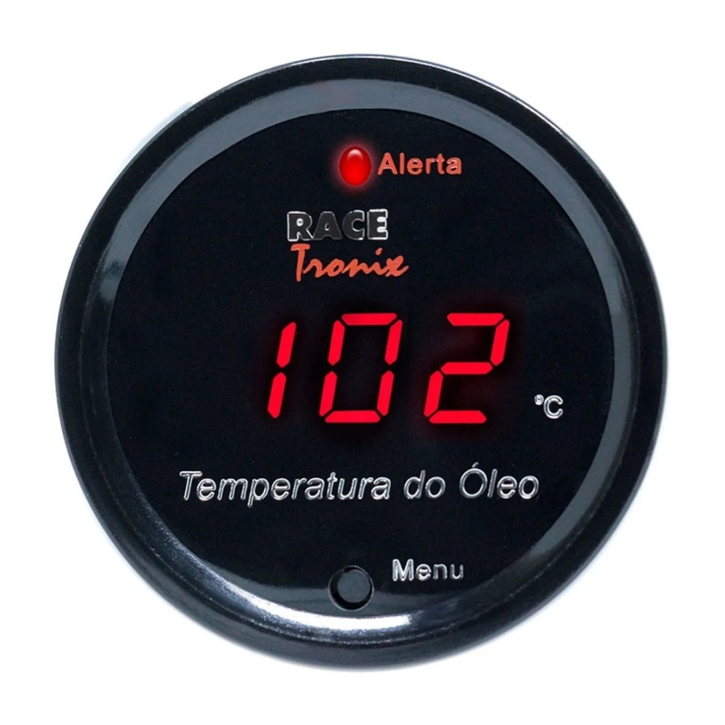 MEDIDOR DE TEMPERATURA DO ÓLEO DISPLAY VERMELHO S/ SENSOR TEMPERATURA ;TL15