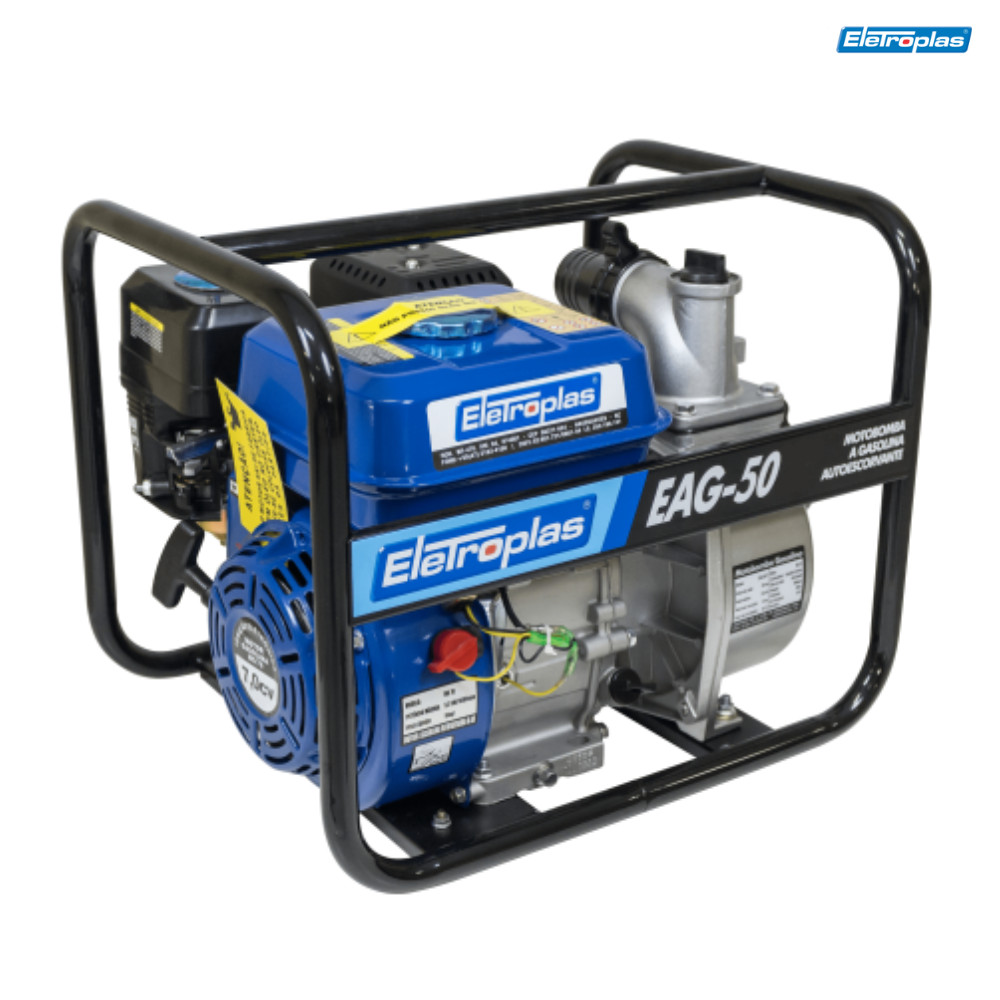 Motobomba Bomba de Água Autoescorvante a Gasolina EAG-50-1 7HP Eletroplas em Oferta na Shopee