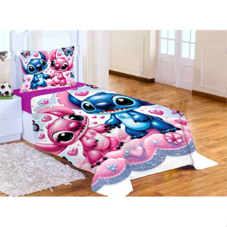 Lençol sem elástico Solteiro  + Fronha Stitch LCS 96 em Oferta na Shopee