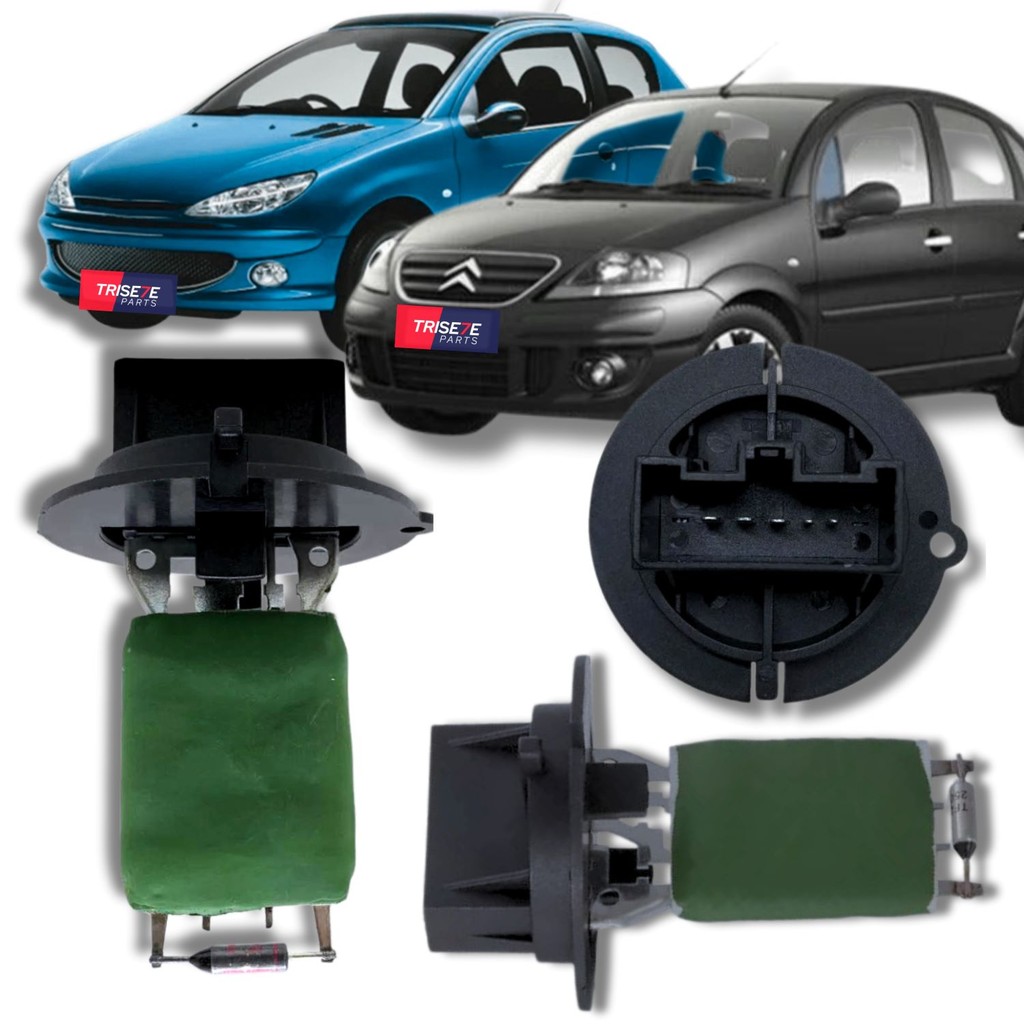 Resistência do Ventilador Interno do Peugeot 206 307 e Citroen Picasso C3 - 12V em Oferta na Shopee