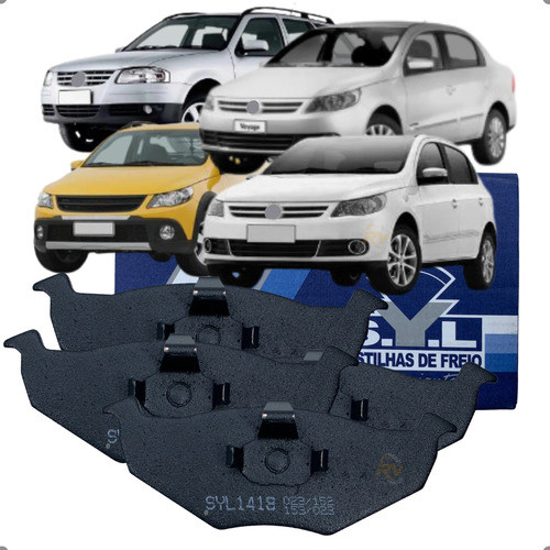 Pastilha Freio Dianteiro Original Sly Gol Saveiro Voyage 2008 2009 2010 2011 2012