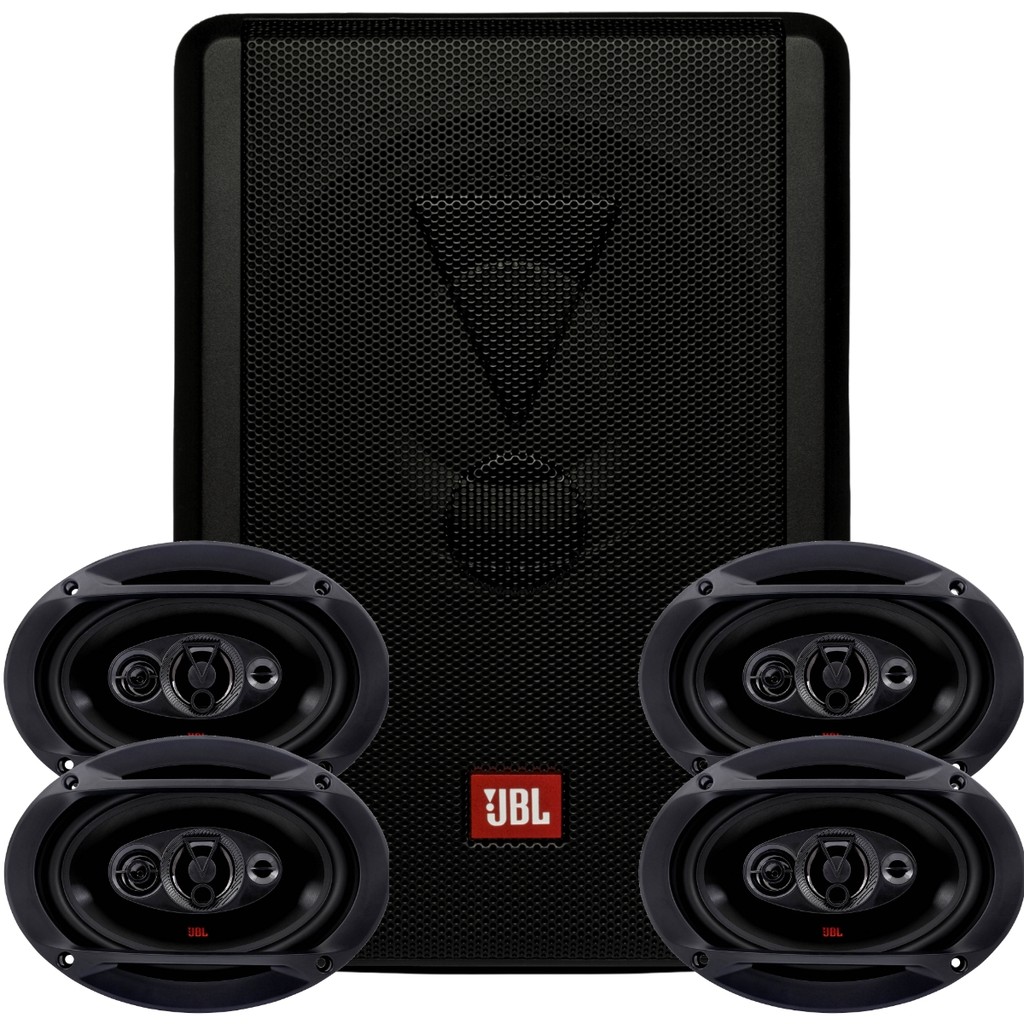 Subwoofer Jbl Amplificado Sw8a-ms + 4 Alto Falantes 6x9 Jbl