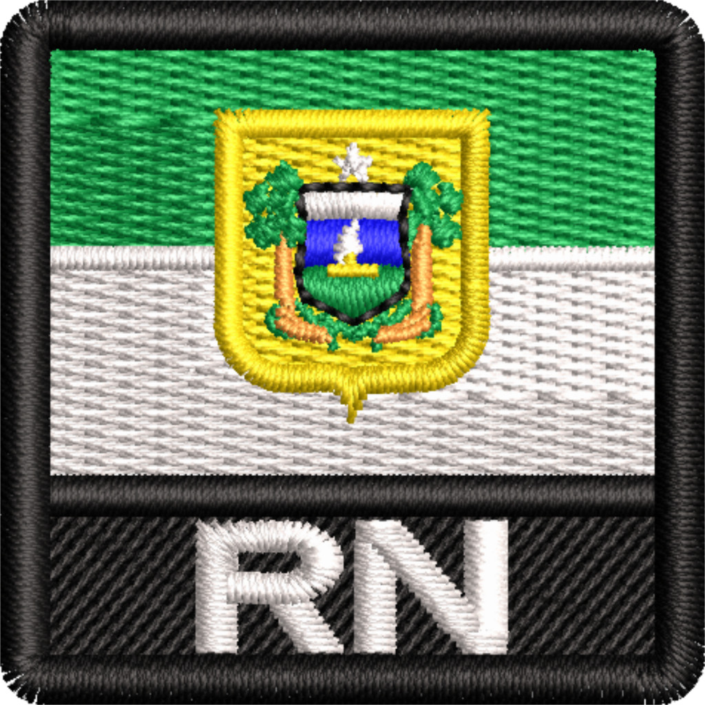 Bordado Patch Mini Bandeira Estado Rio Grande do Norte Ban349