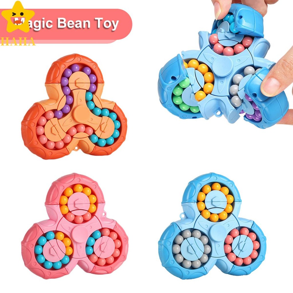 Cubo De Feijão Rotativo Alívio De Ansiedade Mágico Brinquedo Pensamento Lógico Desenvolvimento Giradores Para Adultos Cr