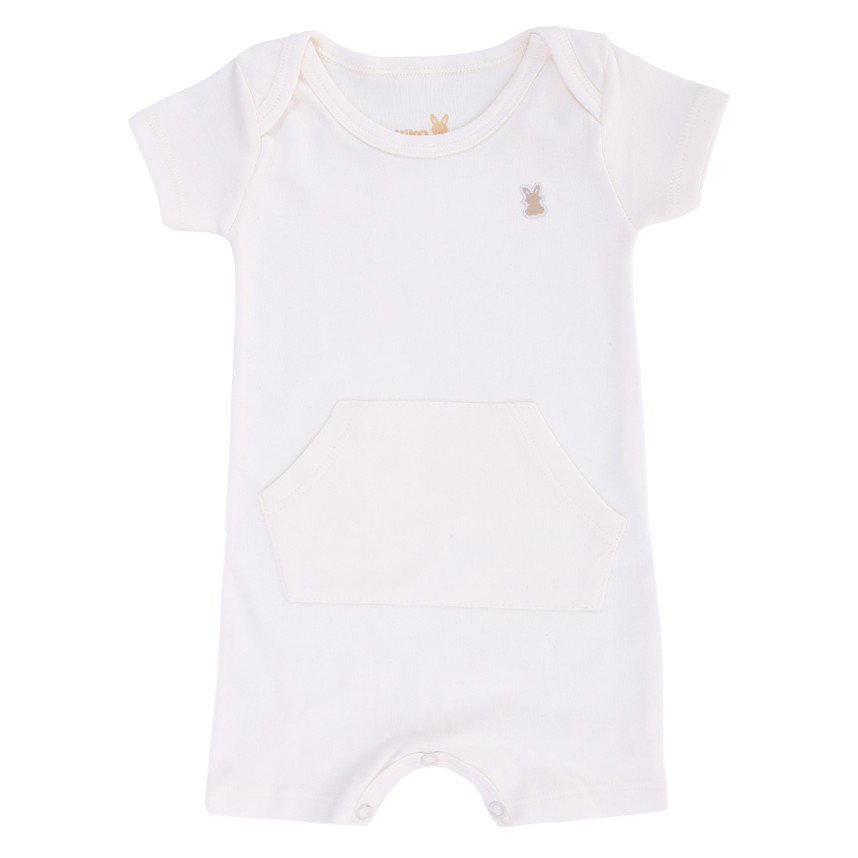 Macaquinho Curto Bebê Kiko Baby Timeless Em Suedine Liso - Baby & Kids Fashion
