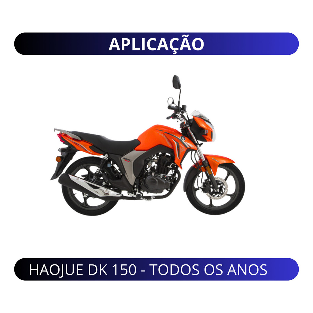 Kit Farol Dk 150 Haojue + Bolha Parabrisa + Aranha — imagem 2 de 2