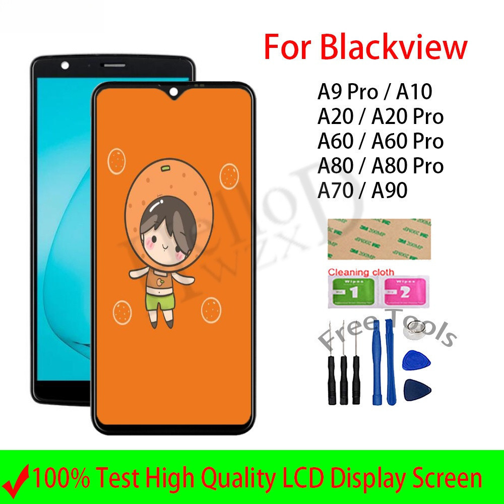 Tela de Exibição para Blackview A9 Pro A10 A20 A60 A80 A70 A90 LCD Touch Screen Kit de Ferramentas ZB7K S0BW