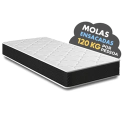 Colchão Solteiro Molas Ensacadas Pergola Europillow 88x188x23cm