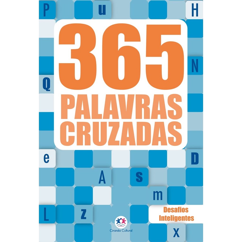 Livro 365 Palavras Cruzadas Diretas Vol 1 - Ciranda Cultural - Diferentes Niveis