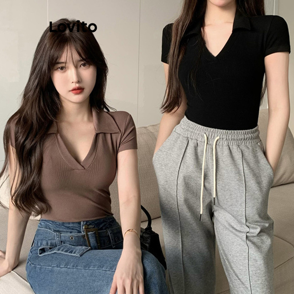 (Trendy) Lovito Body Casual De Verão Para Mulheres LNA65570 - Women Clothes