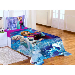 Lençol sem Elástico Solteiro + Fronha FROZEN em Oferta na Shopee