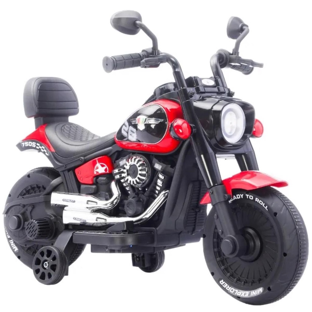 Moto Elétrica Infantil Chopper 6v 380w 3km/h 3213 Unitoys em Oferta na Shopee