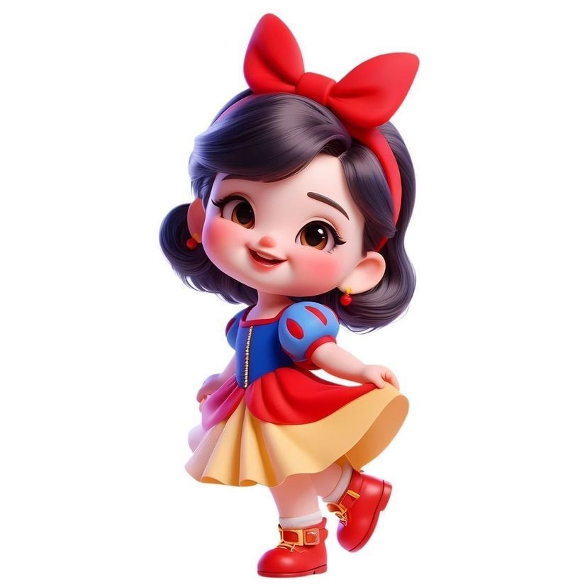 Display de Chão Mdf Decoração - Tema - Branca de Neve Cute - Nova - Baby - (1 Peça - Vários Tamanhos)