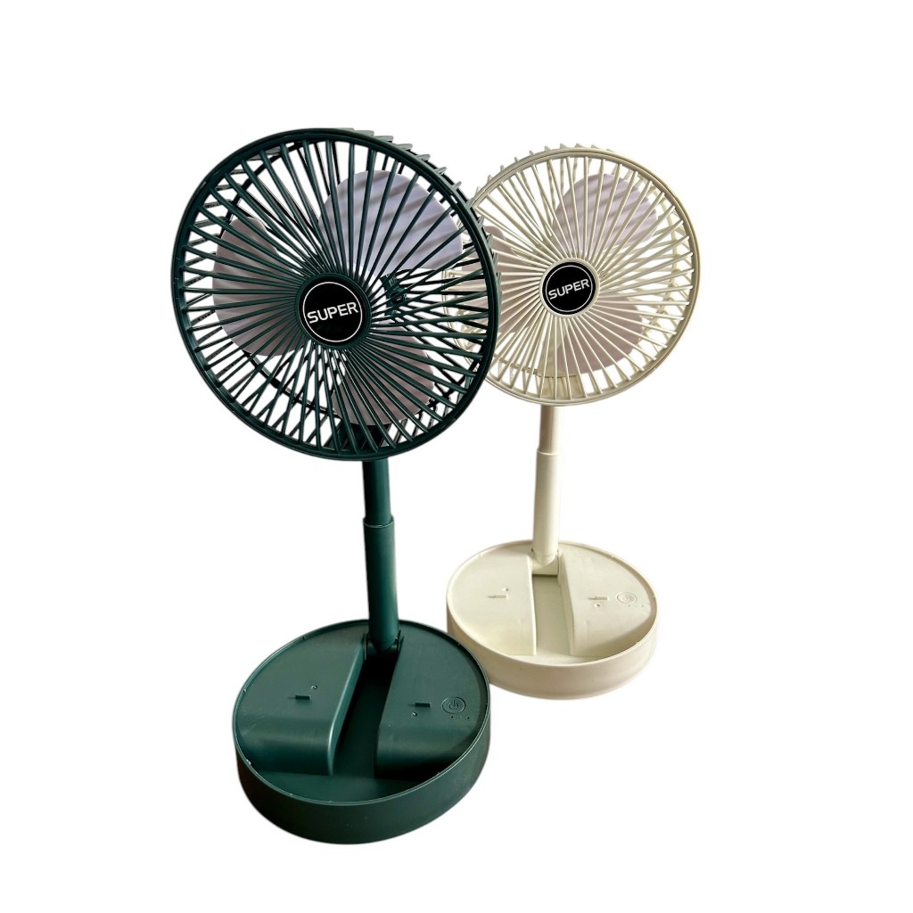Ventilador Dobravel Portátil Retrátil 180° Silencioso de Mesa – Uso Exclusivo na Tomada