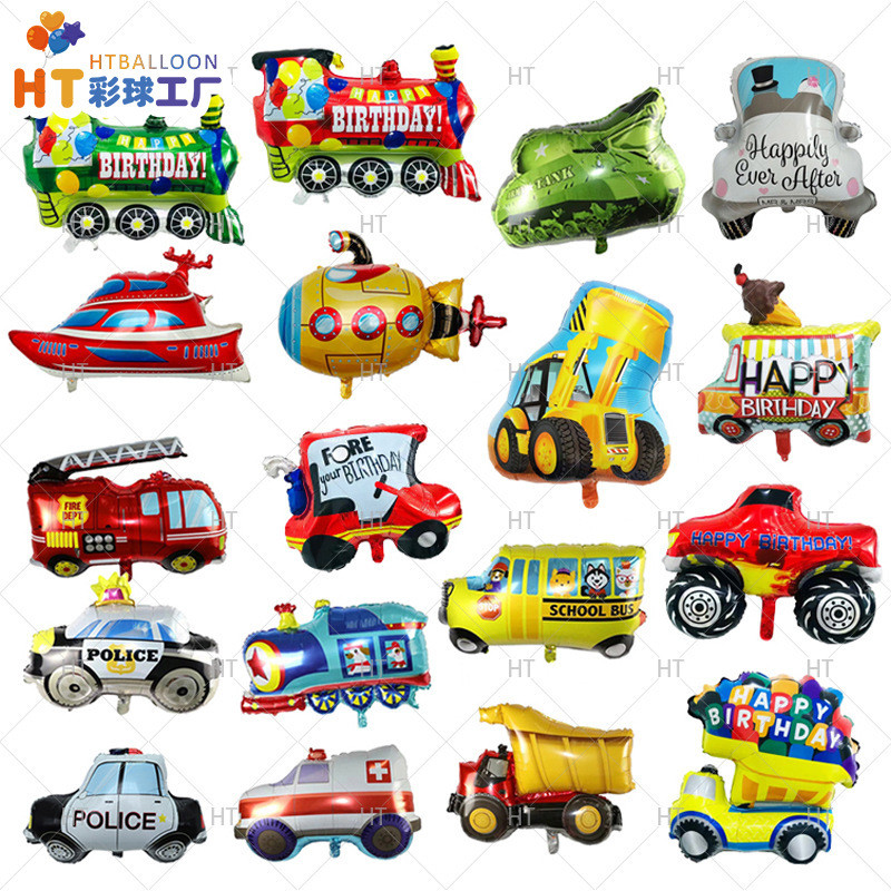 Balão de filme de alumínio em forma de carro/balão de brinquedo para decoração de aniversário de bebê em Oferta na Shopee
