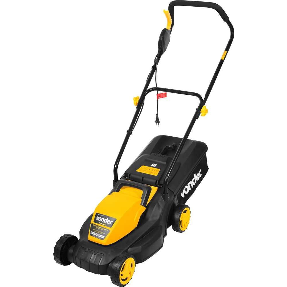 Máquina de Cortar Grama Elétrica Vonder MGV1001 127V Com Recolhedor 30L Jardim Residencial