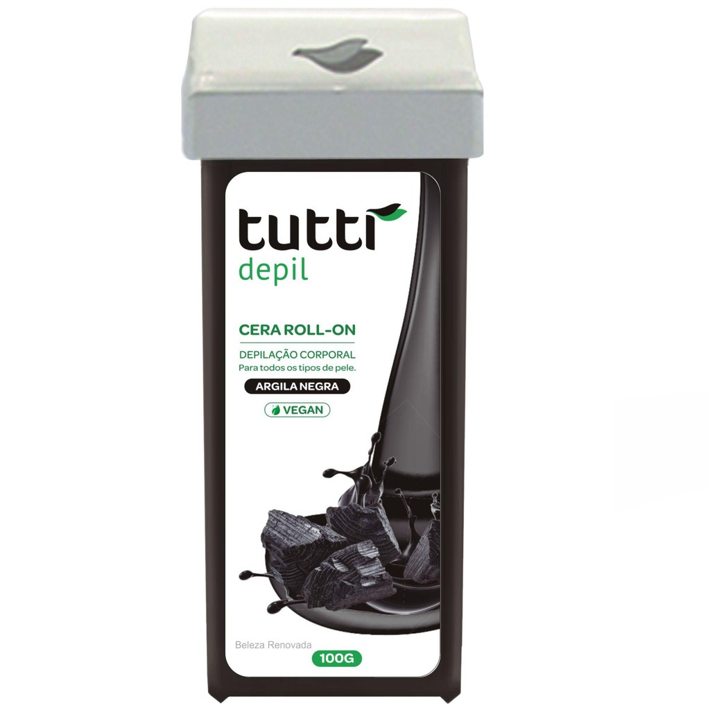 Cera Depilatória Roll-On corporal facial 100g Tutti Depil em Oferta na Shopee