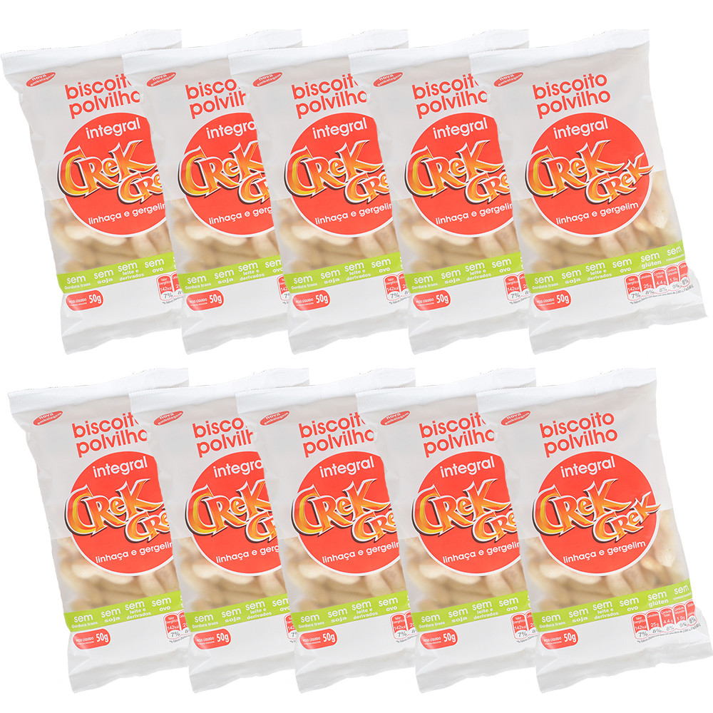 Kit 10 Biscoitos de Polvilho Vegano Lanchinho Saudável Sem Glúten Integral Linhaça e Gergelim em Oferta na Shopee