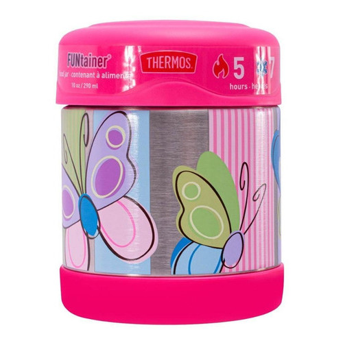 Pote Térmico Thermos Borboleta Funtainer 5h Quente 7h Frio Okay