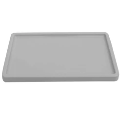 Bandeja Retangular 30x18cm Cinza - 01 unidade - Só Boleiras - Rizzo Embalagens
