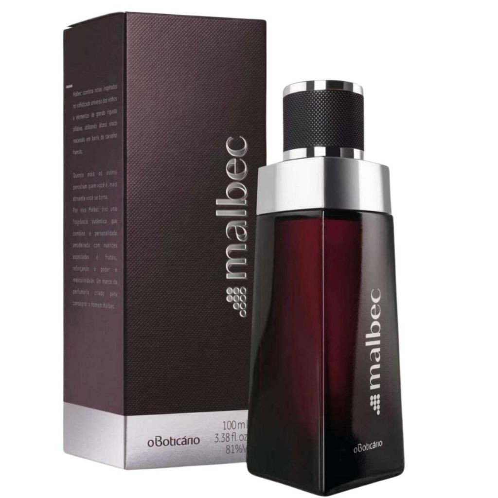 Perfume Malbec Masculino  Tradicional 100ml - Sofisticação e Fixação Prolongada